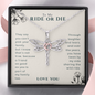 To My Ride Or Die Best Friend Dragonfly Necklace | Best Friend Necklace, Best Friends Forever