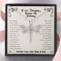 To Our Daughter Happy 13th Birthday Dragonfly Necklace | 13th Birthday Gift For Daughter From Mom & Dad | Daughter 13th Birthday Gift From Mom & Dad