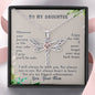 To My Daughter, Enjoy The Ride Dragonfly Necklace