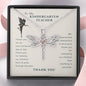 To My Kindergarten Teacher Appreciation Dragonfly Necklace | Kindergarten Teacher Gifts | Teacher Thank You Gift | Teacher Gifts End of Year