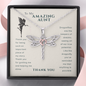 To My Amazing Aunt Dragonfly Necklace | Gift For Aunt, Thank You Gift, Aunt Christmas, Birthday Present