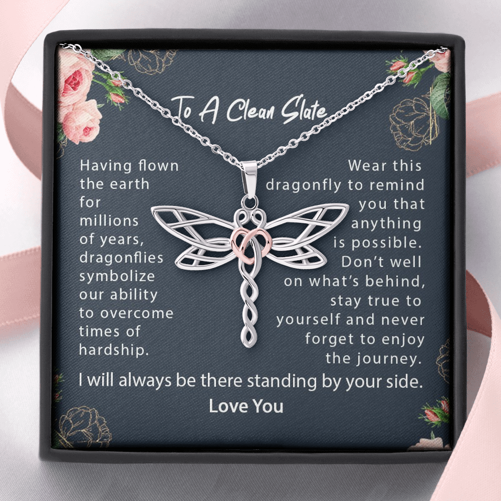 To A Clean Slate | Friends Divorce Gift | I Do I Did I'm Done Necklace | Clean Slate Charm Necklace | Fresh Start Gift For Her