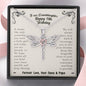 To Our Granddaughter Happy 13th Birthday Dragonfly Necklace | 13th Birthday Gift For Daughter From Mom & Dad | Daughter 13th Birthday Gift From Mom & Dad