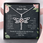To Favorite Weirdo Mom Dragonfly Necklace | Gift to Mom from Daughter / Son | Mother's Day Gift for Mother