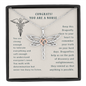 Nurse Graduation Gift Dragonfly Necklace | New Nurse | Nursing Graduation Gift Necklace | Nursing Student Gift