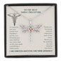 To The Best Nurse Preceptor Thank You For Helping Me Shine Dragonfly Necklace | Preceptor Thank You Gift | Nursing School Preceptor