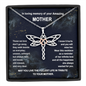 In Tribute To Your Amazing Mother Dragonfly Necklace | Mom Memorial Necklace | Loss of Mother Gift | Mother Loss Sympathy Gift