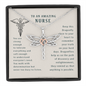 To An Amazing Nurse Graduation Gift Dragonfly Necklace | New Nurse | Nursing Graduation Gift Necklace | Nursing Student Gift
