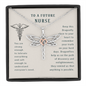 To A Future Nurse Dragonfly Necklace | Nursing Student Gift