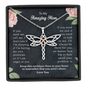 To My Amazing Mom Dragonfly Necklace | Gift to Mom from Daughter / Son | Mother's Day Gift for Mother