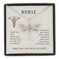 Nurses Are Like Angels Dragonfly Necklace | New Nurse, Nursing Graduation Gift Necklace, Nursing Student Gift
