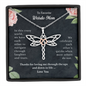 To Favorite Weirdo Mom Dragonfly Necklace | Gift to Mom from Daughter / Son | Mother's Day Gift for Mother