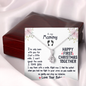 To My Mommy From Baby Happy First Christmas Together Alluring Necklace | New Mommy, First Time Mom Gift, New Mom Gift Jewelry, Gift for New Mom Necklace