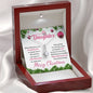 To Our Daughter, Wishing You A Merry Christmas Knot Necklace