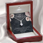 To My Beautiful Wife, I Found My Missing Piece Love Knot Necklace with Premium Box