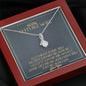 To My Future Wife Outlander Alluring Beauty Necklace, Outlander Gift, My Sassenach, Celtic Love Knot