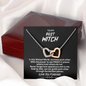 To My Best Witch We Have Each Other Double Heart Necklace | Best Witches Necklace: Gift for Coven Sisters, Celestial Sisters
