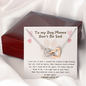 To My Dog Mama, Don't Be Sad Heart Necklace | Loss of Dog memorial | Dog loss gifts | Rainbow Bridge Dog | Pet sympathy gift