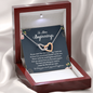 To New Beginnings Wishing You Much Joy and Happiness Interlocking Hearts Necklace | Farewell Gift for Coworker |  New Job Gift |  Fresh Start Gift for Coworker