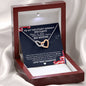 To My Military Mommy, Distance Means So Little Necklace, Military Mom Gift from Daughter