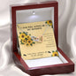 You Will Always Be My Sunshine Interlocked Heart Necklace