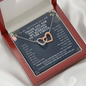Funny Mother in Law Gift Interlocking Hearts Necklace | Mother in Law Wedding Gift, Mothers Day Gifts for Mother in Law