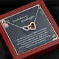 Grandmother & Granddaughter Our Hearts Are Connected Forever Interlocked Hearts Necklace |  Gift from Granddaughter | Birthday, Christmas, Wedding Day, & Mother's Day Gift for Grandma/Grandmother