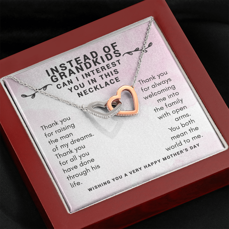 Instead of Grandkids, Funny Gift for Mother-In-Law Necklace, Mother's Day Gift for Mother-In-Law Gift, Funny Mother's Day Gift from Daughter-In-Law