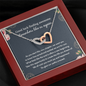 Good Luck Finding Awesome Coworkers Like Us Again Interlocking Hearts Necklace | Farewell Gift for Coworker |  New Job Gift |  Fresh Start Gift for Coworker