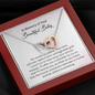 In Memory Of Your Beautiful Baby I'll Offer You A Shoulder To Cry On Interlocked Heart Necklace | Loss of Baby Gift |  Pregnancy Loss Gift | Sorry For Your Loss Gift