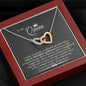 To My Queen  Living The Dream Interlocking Heart Necklace | Anniversary Gift For Girlfriend | Gift for Girlfriend, Girlfriend Gift