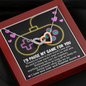 To My Gaming Partner, I Would Pause My Game For You Interlocker Heart Necklace | Valentine's Gift For Girlfriend, Wife | Gaming Couple