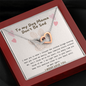 To My Dog Mama, Don't Be Sad Heart Necklace | Loss of Dog memorial | Dog loss gifts | Rainbow Bridge Dog | Pet sympathy gift
