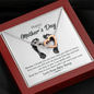 Happy Mother's Day Necklace from Your Baby Bump Interlocking Hearts Necklace | First Mother's Day Gift