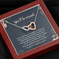 You'll Be Missed So Glad Our Paths Crossed Interlocking Hearts Necklace | Farewell Gift for Coworker |  New Job Gift |  Fresh Start Gift for Coworker