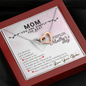 Funny Mothers Day Message Card Necklace | Mom You Are The Best Card for Mom from Daughter | Mother's Day Gift From Daughter