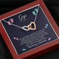 Gigi from Mommy's Tummy Interlocked Heart Necklace | Grandmother Announcement Necklace