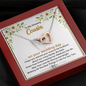 To My Amazing Cousin On Your Wedding Day | Interlocking Hearts Necklace | Bridal Shower Gift for Cousin|