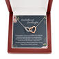 Grandmother & Granddaughter Our Hearts Are Connected Forever Interlocked Hearts Necklace |  Gift from Granddaughter | Birthday, Christmas, Wedding Day, & Mother's Day Gift for Grandma/Grandmother