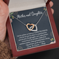 Mother and Daughter Connected Forever Necklace, Mother's Day Gift for Mom from Daughter, Mom Birthday Gift, Mom Necklace, Mother's Day Gift