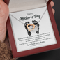 Happy Mother's Day Necklace from Your Baby Bump Interlocking Hearts Necklace | First Mother's Day Gift