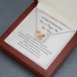 It's Okay Not To Be Okay You Are Tougher Than You Know Interlocked Heart Necklace | Loss of Baby Gift |  Pregnancy Loss Gift | Sorry For Your Loss Gift