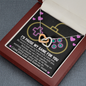 To My Gaming Partner, I Would Pause My Game For You Interlocker Heart Necklace | Valentine's Gift For Girlfriend, Wife | Gaming Couple