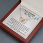 Hello Grandma I Cant Wait to Meet You From Baby Bump Interlocking Hearts Necklace| Gift for Grandma| Gift From Baby Bump| Gift for New Grandma| Pregnancy Reveal Gift