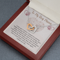 To my Dog Mama Interlocking Hearts Necklace| Dog Memorial Gift| Pet Sympathy Gift| Loss of Dog Gift