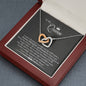 To My Queen  Living The Dream Interlocking Heart Necklace | Anniversary Gift For Girlfriend | Gift for Girlfriend, Girlfriend Gift