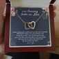 To My Amazing Sister In Law Interlocked Heart Necklace | Sister in Law Gift, Sister in Law Necklace