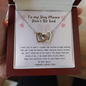 To My Dog Mama, Don't Be Sad Heart Necklace | Loss of Dog memorial | Dog loss gifts | Rainbow Bridge Dog | Pet sympathy gift
