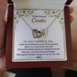 To My Amazing Cousin On Your Wedding Day | Interlocking Hearts Necklace | Bridal Shower Gift for Cousin|