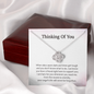 Thinking Of You Just Know You Have A Friend Right Here To Support You Love Knot Necklace | Loss of Baby Gift |  Pregnancy Loss Gift | Sorry For Your Loss Gift